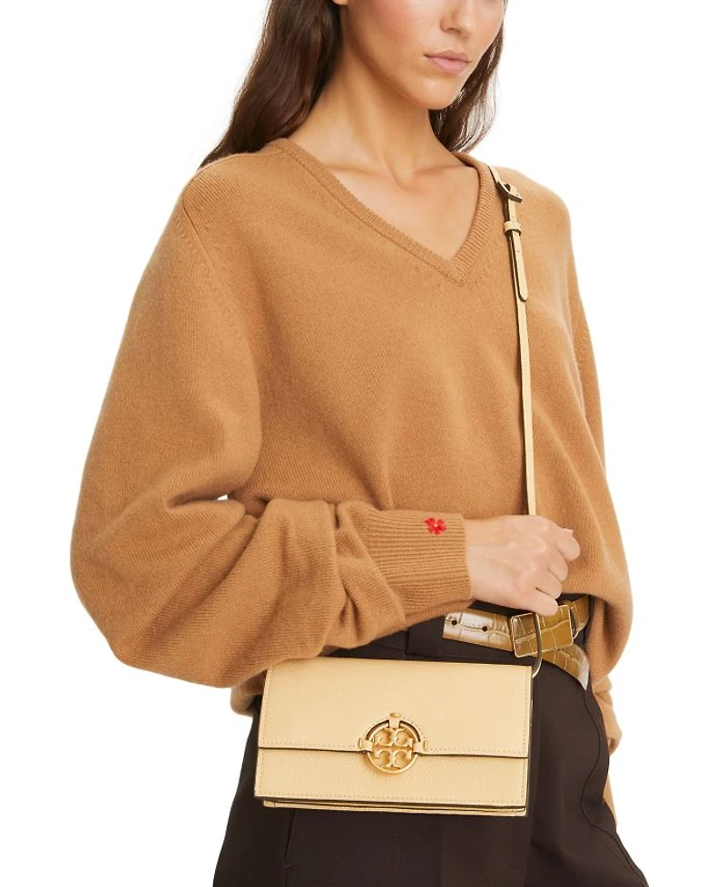 Miller Mini Leather Wallet Crossbody Bag