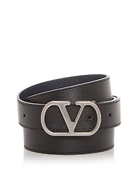 Valentino Garavani Men's VLogo Reversible Leather Belt