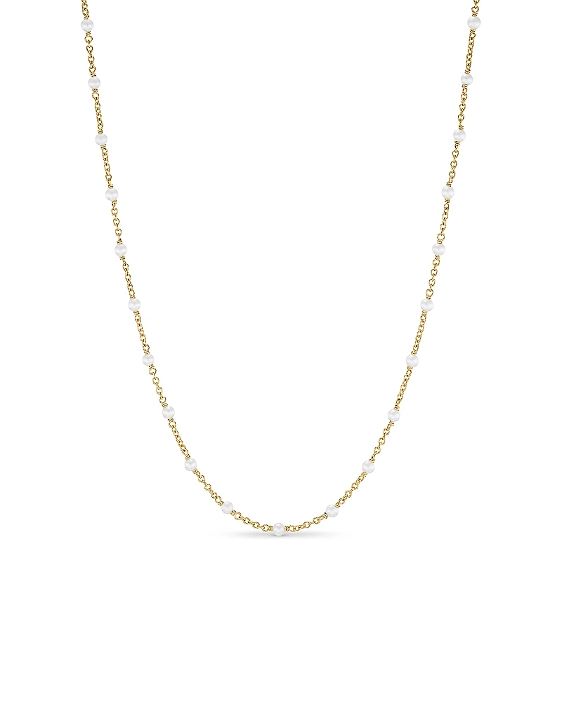 David Yurman Cultured Freshwater Pearl Classics Station Necklace