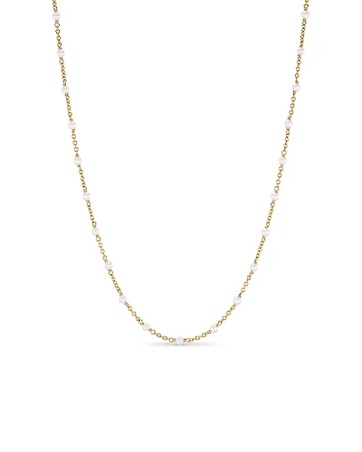 David Yurman Cultured Freshwater Pearl Classics Station Necklace