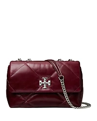Tory Burch Kira Leather Diamond Quilted Shoulder Bag