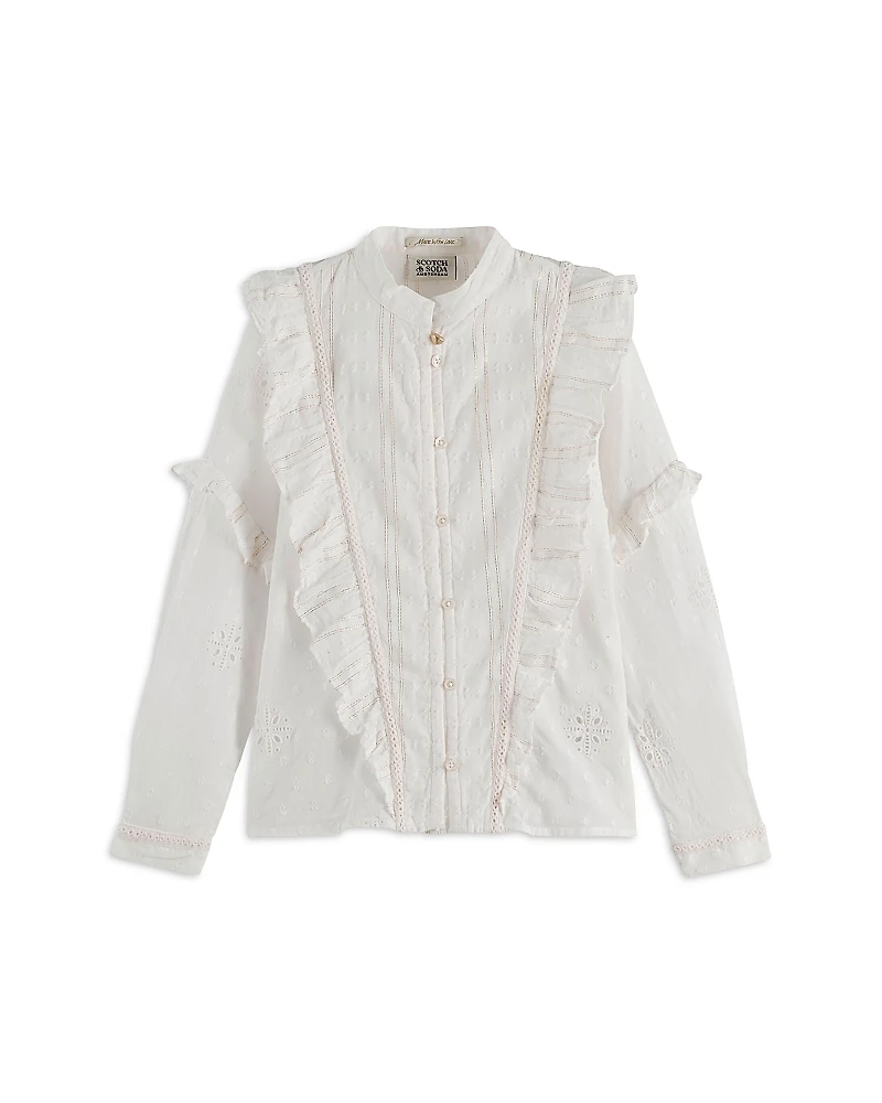 Scotch & Soda Girls' Fancy Shirt - Little Kid, Big Kid