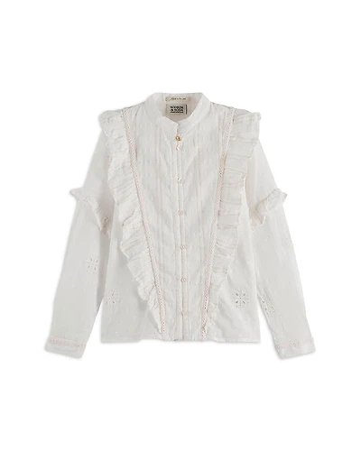 Scotch & Soda Girls' Fancy Shirt - Little Kid, Big Kid