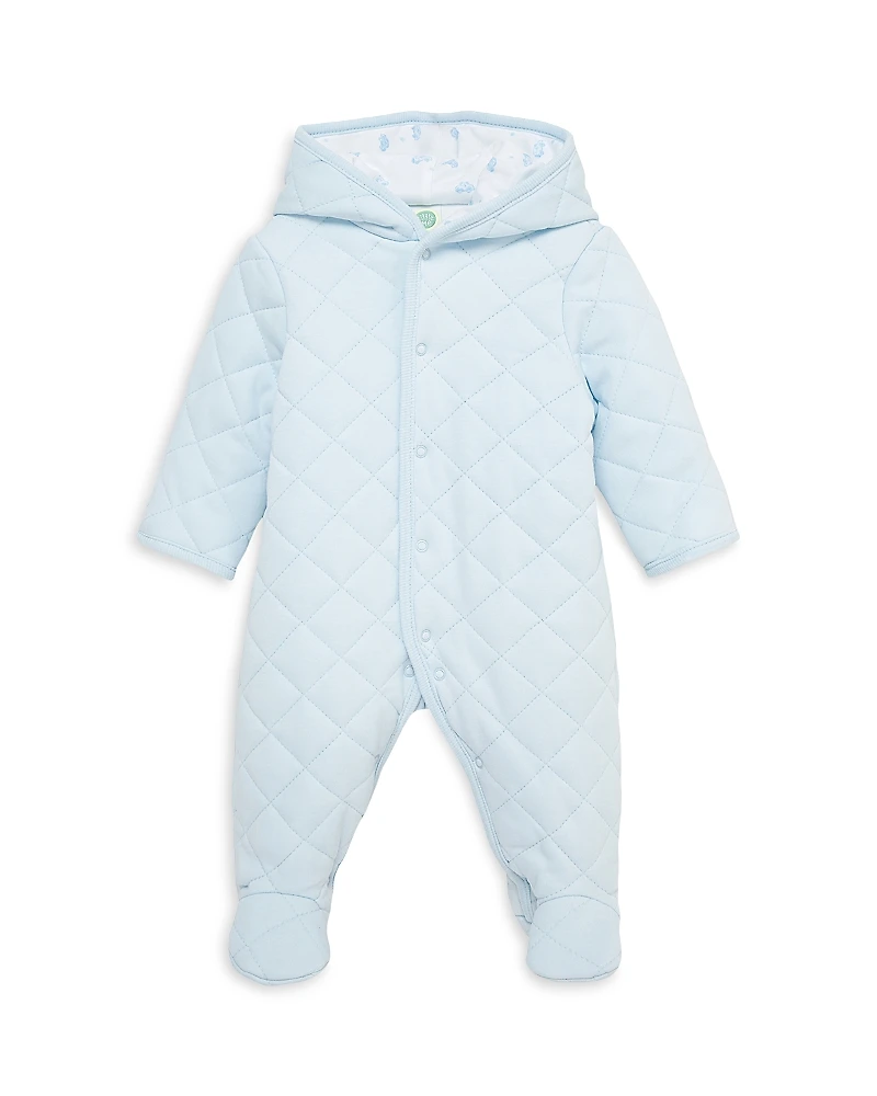 Little Me Boys' Cars Quilted Pram Footie - Baby