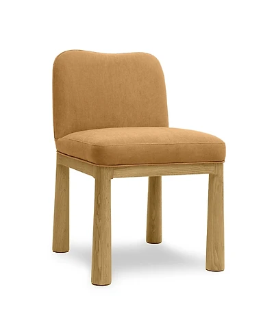 Tov Furniture Tiara Velvet Oak Dining Chair
