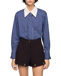 Sandro Checkered Shirt
