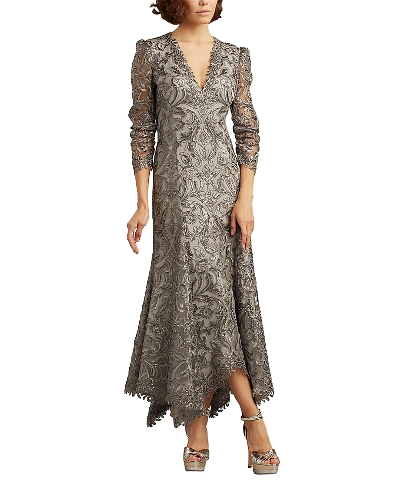 Tadashi Shoji Vivar Handkerchief Hem Dress