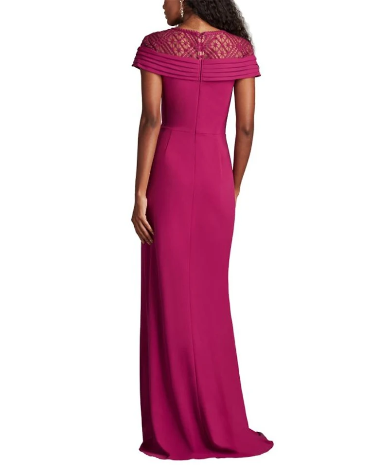 Yura Waterfall Flounce Gown