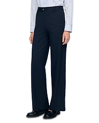 Sandro Chalk Striped Trousers