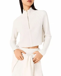 Maje Knit Half Zip Top