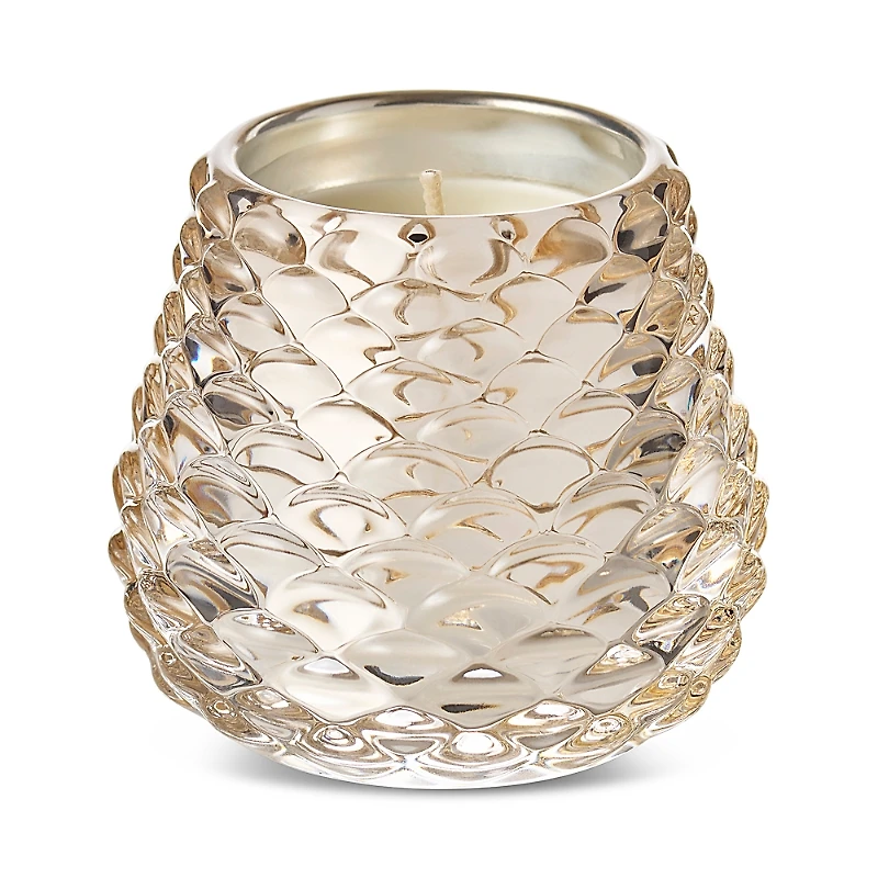 Illume Winter White Glass Pinecone Candle, 1.9 oz.