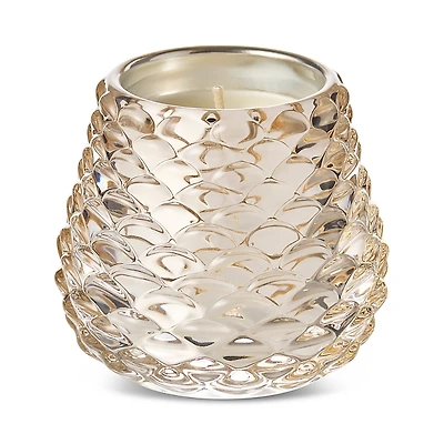 Illume Winter White Glass Pinecone Candle, 1.9 oz.