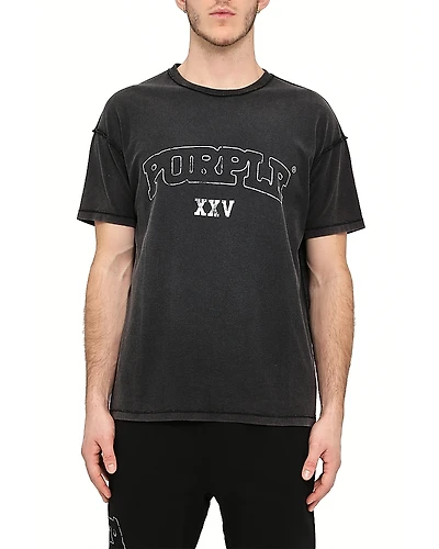 Purple Brand Textured Inside Out Logo Tee