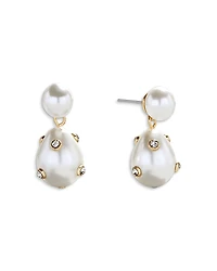 Baublebar Inessa Pave & Imitation Pearl Drop Earrings