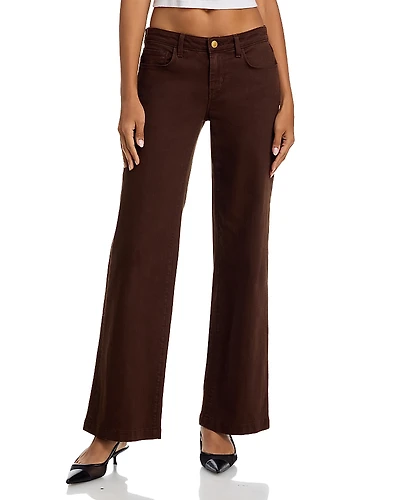 L'Agence Joanne Low Rise Wide Leg Jeans