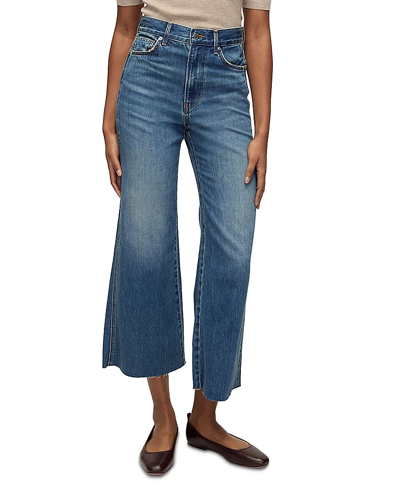 Veronica Beard Taylor High Rise Ankle Flare Leg Jeans