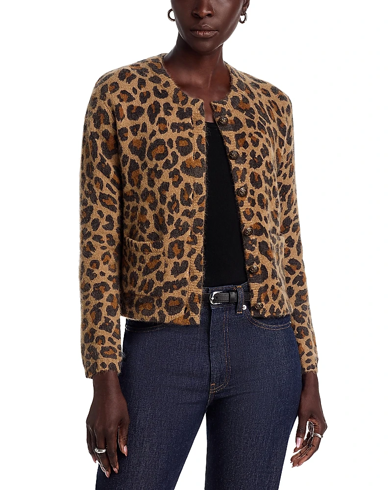 Kobi Halperin Donovan Leopard Print Cardigan