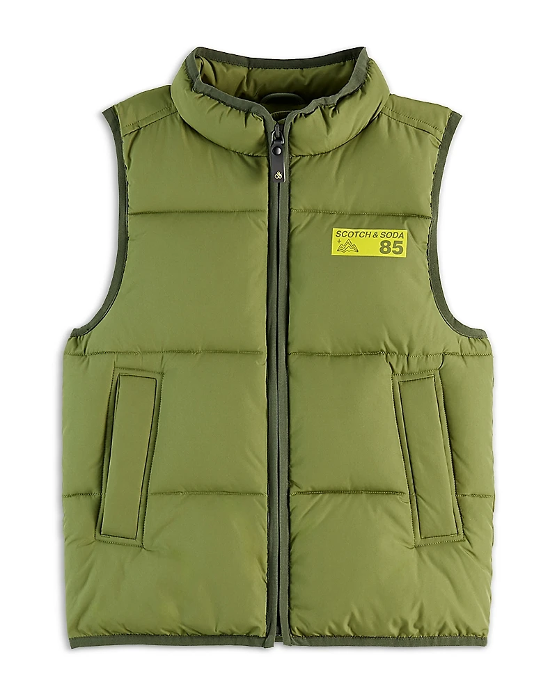 Scotch & Soda Boys' Padded Bodywarmer Vest - Little Kid, Big Kid