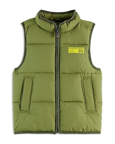 Scotch & Soda Boys' Padded Bodywarmer Vest - Little Kid, Big Kid