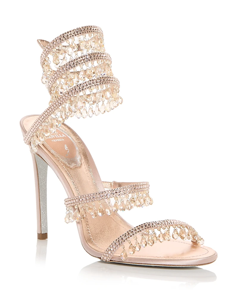 Rene Caovilla Women's Chandelier Embellished Sandals