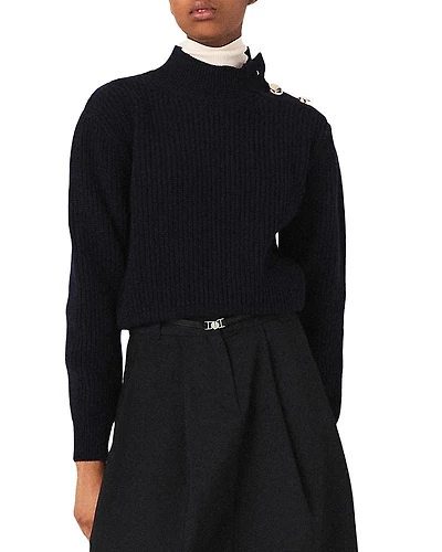 Maje Wool Roll Neck Sweater