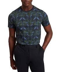 Ted Baker Jaakub Floral Geo Cotton Tee