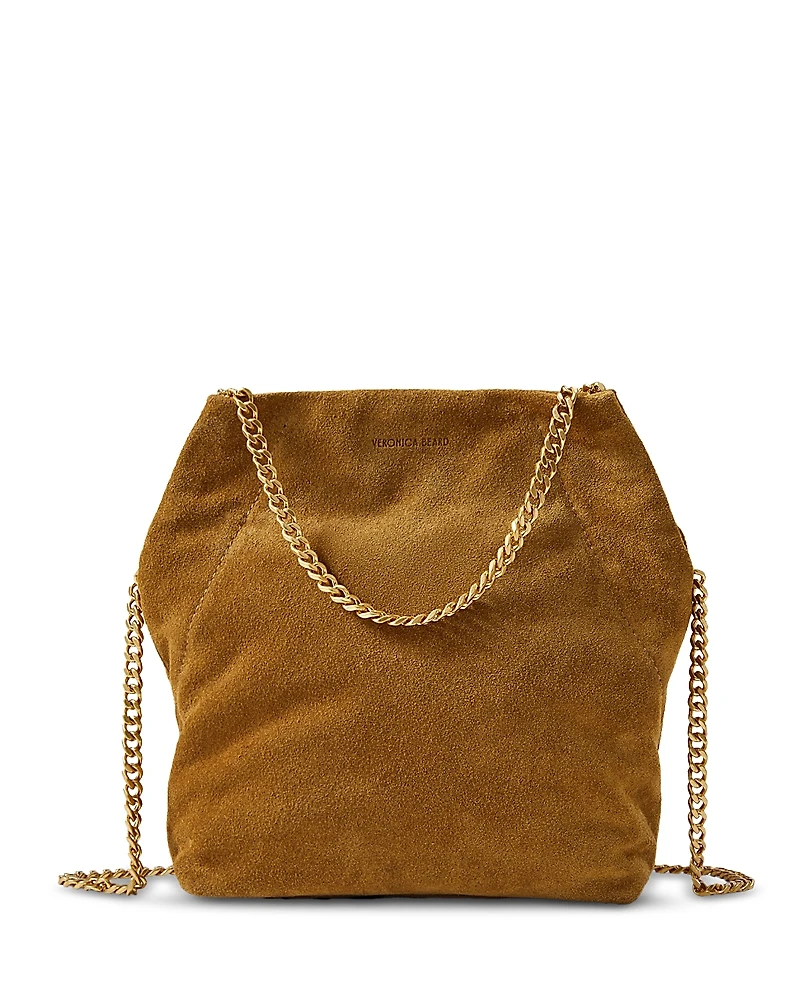 Veronica Beard Small Suede Slouch Shoulder Bag