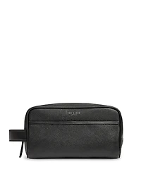 Ted Baker Samberg Tie Bar Detail Leather Washbag
