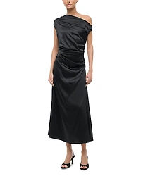 Staud Phare Silk Blend One Shoulder Dress