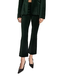 Good American Velvet High Rise Kick Flare Pants