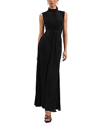 Reiss Petite Daniella Sleeveless Ruched Maxi Dress