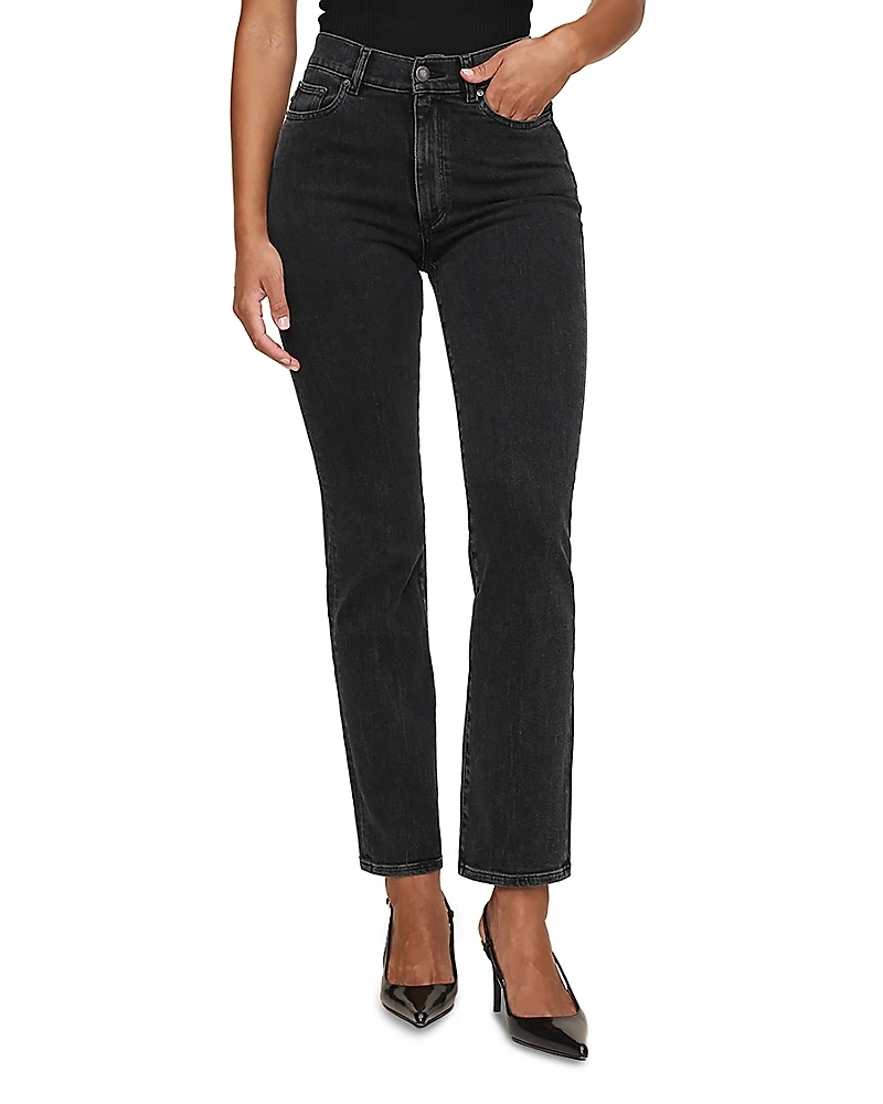 DL1961 Petite Halle High Rise Instasculpt Straight Jeans