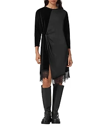 Allsaints Lana Velvet Dress