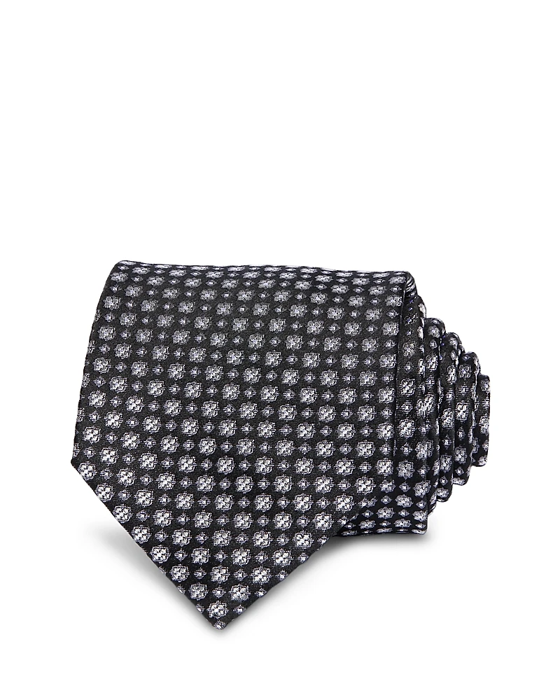 The Men's Store at Bloomingdale's Geo Floral Print Silk Neck Tie - Exclusive