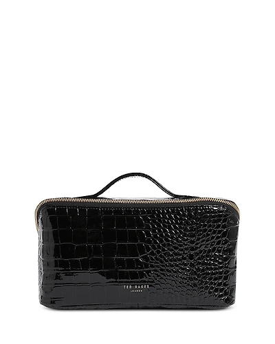 Ted Baker Vieda Croc Embossed Small Makeup Bag