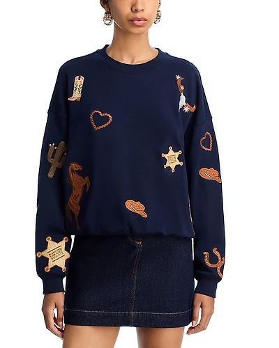 Aqua Western Sweatshirt - Exclusive