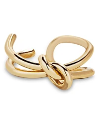 Baublebar Gold Ties Knotted Split Band Ring