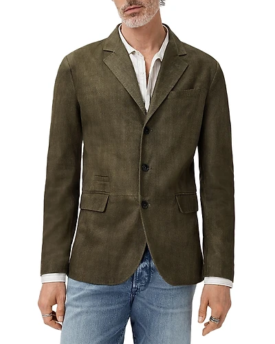 John Varvatos Rind Leather Jacket