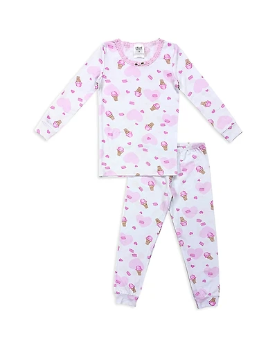 Esme Girls' Long Sleeved Printed Pajama Set