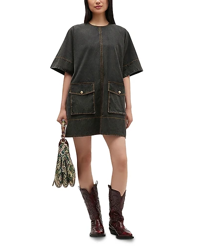 Ganni Washed Kimono Dress