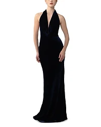 Sau Lee Pearl Velvet Gown
