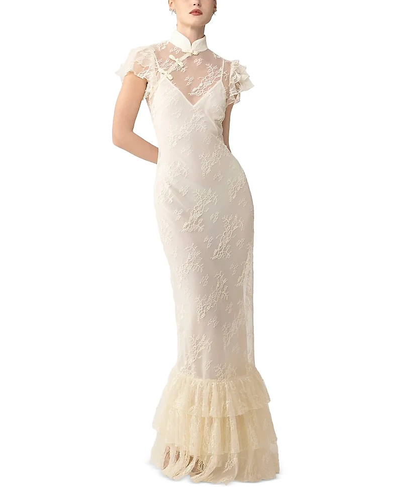 Sau Lee Ramona Lace Dress