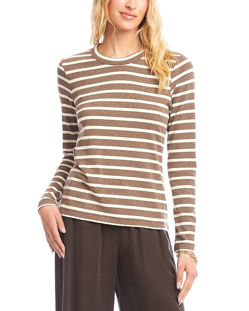 Karen Kane Long Sleeve Crewneck Top