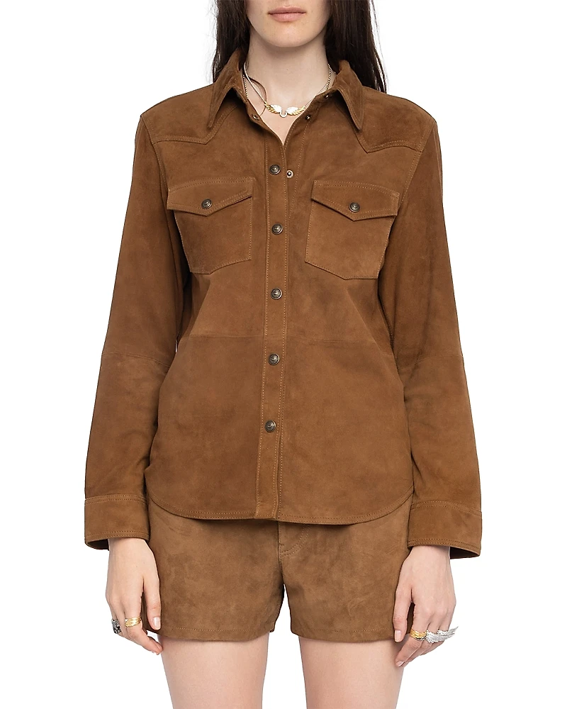 Zadig & Voltaire Thelma Suede Shirt
