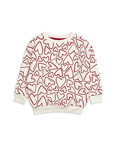 Mori Unisex Halloween Cat Puff Print Sweatshirt - Baby