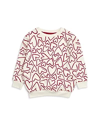 Mori Unisex Halloween Cat Puff Print Sweatshirt - Baby