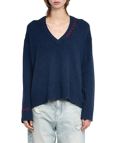 Zadig & Voltaire Mikyz Cashmere V Neck Sweater