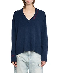 Zadig & Voltaire Mikyz Cashmere V Neck Sweater