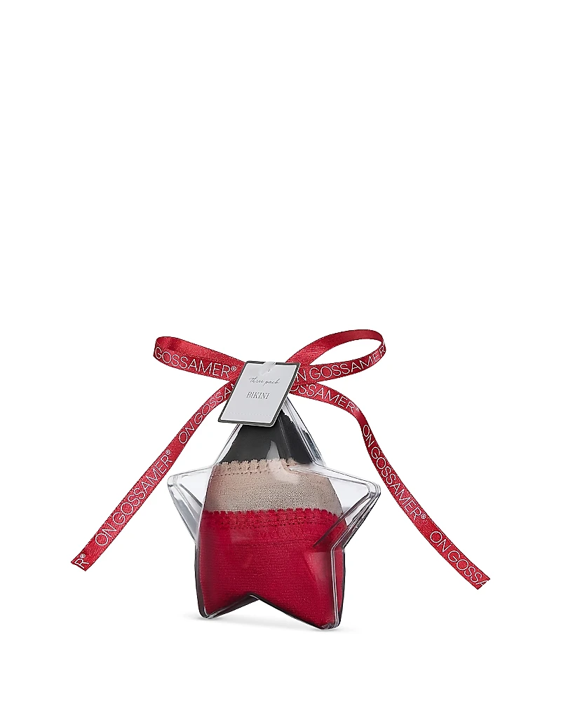 On Gossamer Mesh Bikinis, Set of 3