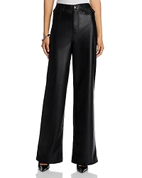 Steve Madden Geraldine Faux Leather Bootcut Pants